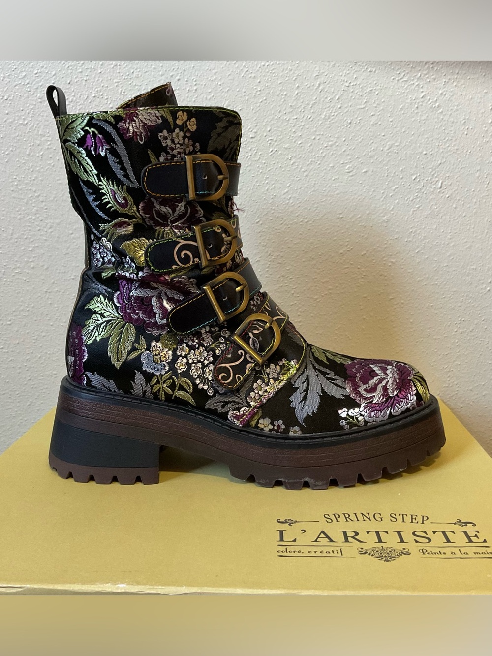 L'Artiste Women's Haruko Embroidered Boots - Picture 3 of 5